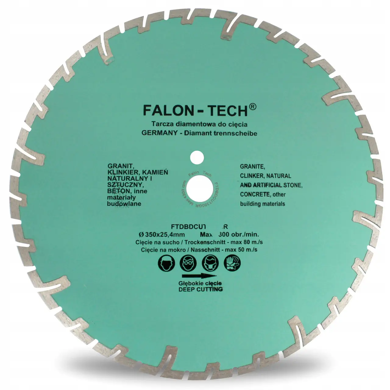 Диск алмазний відрізний Geko Polska 350 х32x10мм G00255 для каменю,бруківка,мармур