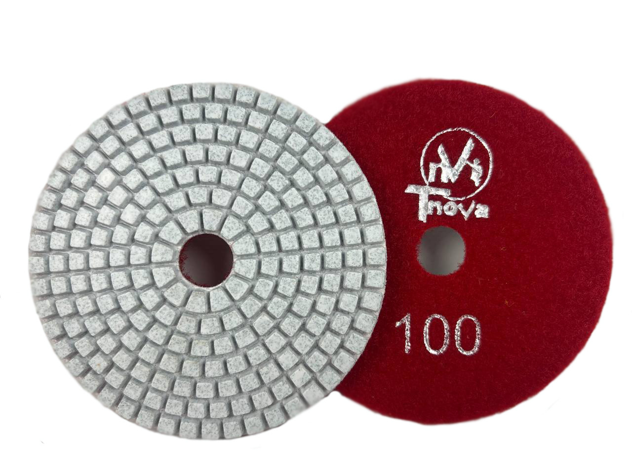 Алмазний гнучкий шліфувальний круг Tnova (черепашка,окремі подушки) DRY USE/Сухе шліфування 100mm, зернистість 100