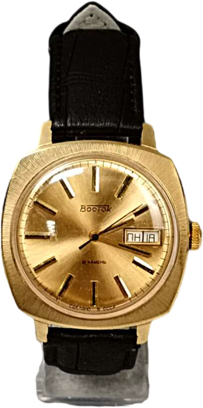 Наручний годинник Б/У Схід 21 камінь протиударний з автопідзаводом позолочені AU10