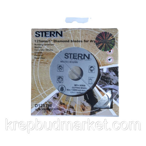 Диск алмазний Stern плитка 125х5х22,23