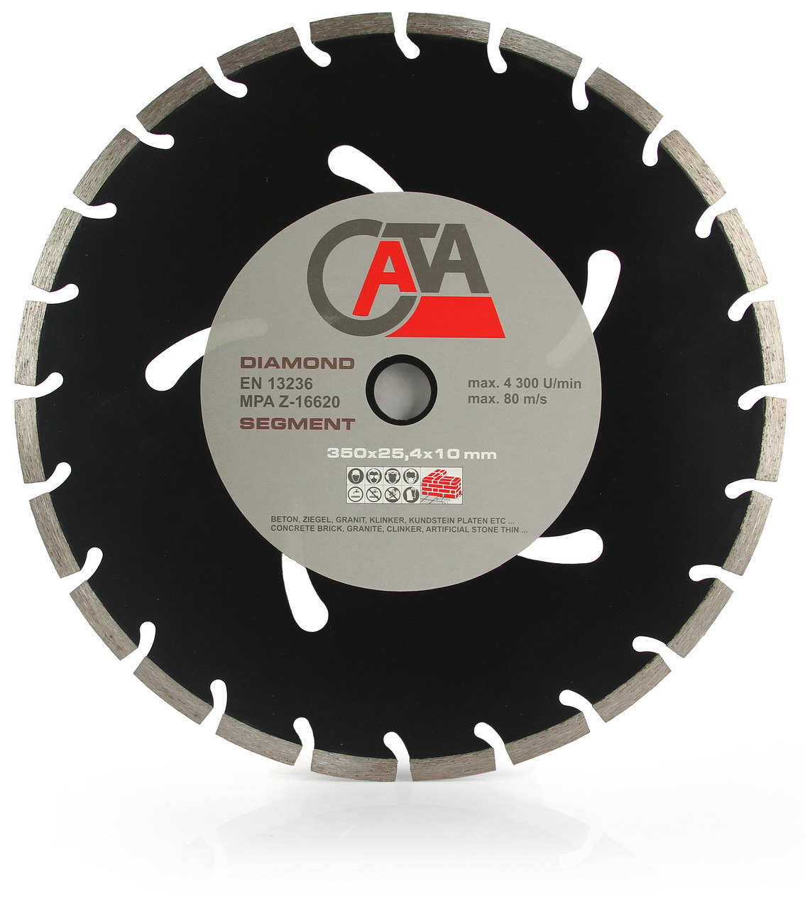 Алмазний сегментний диск для різання твердих матеріалів, 350 мм, для точного різання MAR-POL M08535C