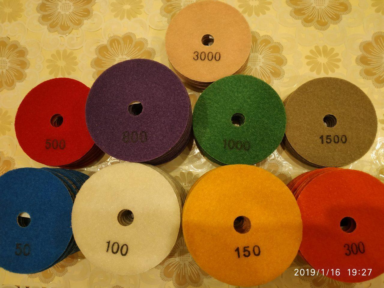 Алмазні гнучкі полірувальні шліфувальні круги 100 мм (Черепашки)