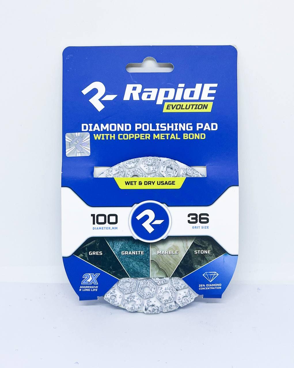 Алмазний гнучкий шліфувальний круг RapidE (черепашка) WET/Вологе шліфування 125mm, зернистість 1200